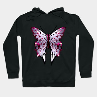 Fantasy Butterfly with Glowing Lilac Wings Hoodie
